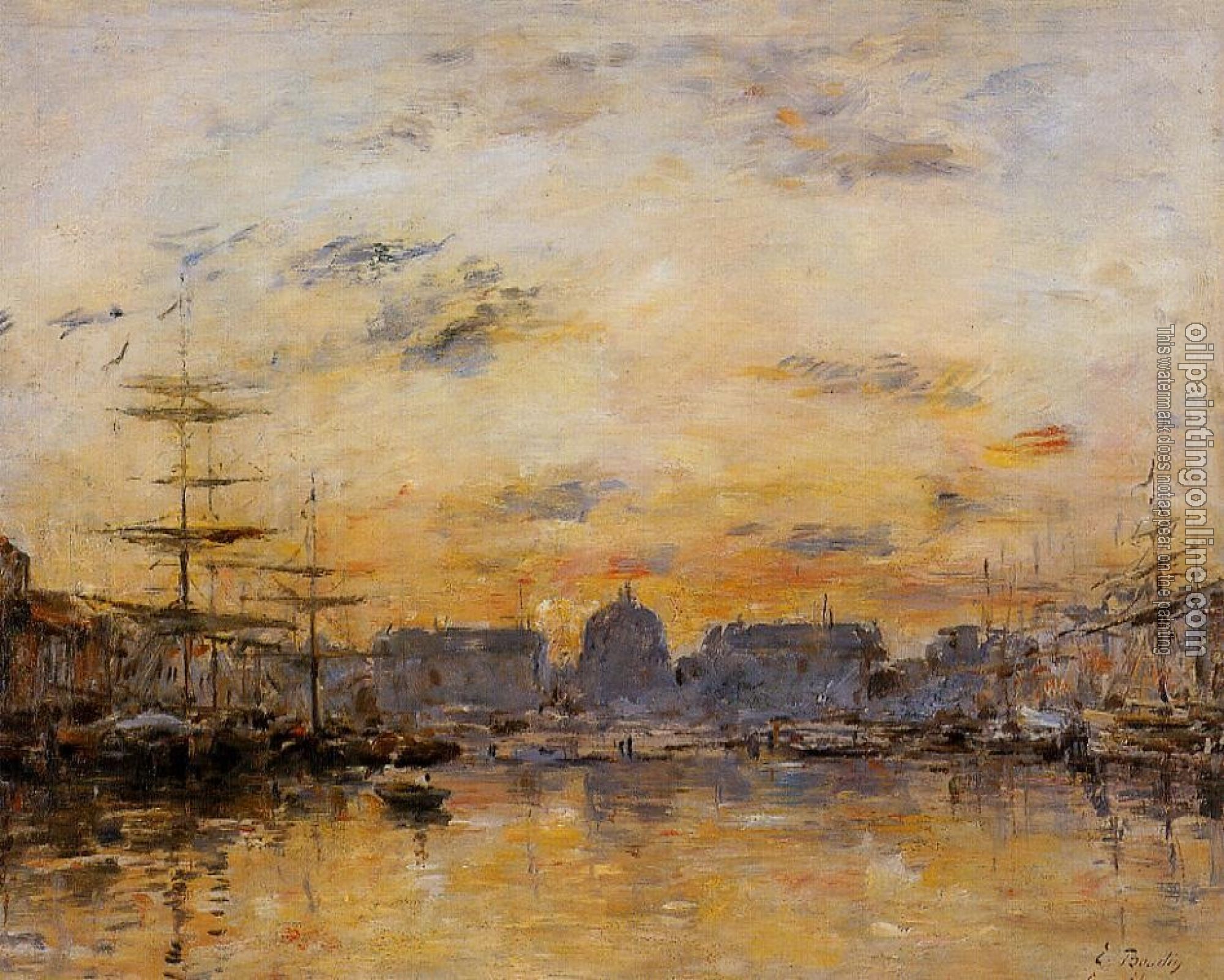 Boudin, Eugene - The Commerce Basin, Le Havre